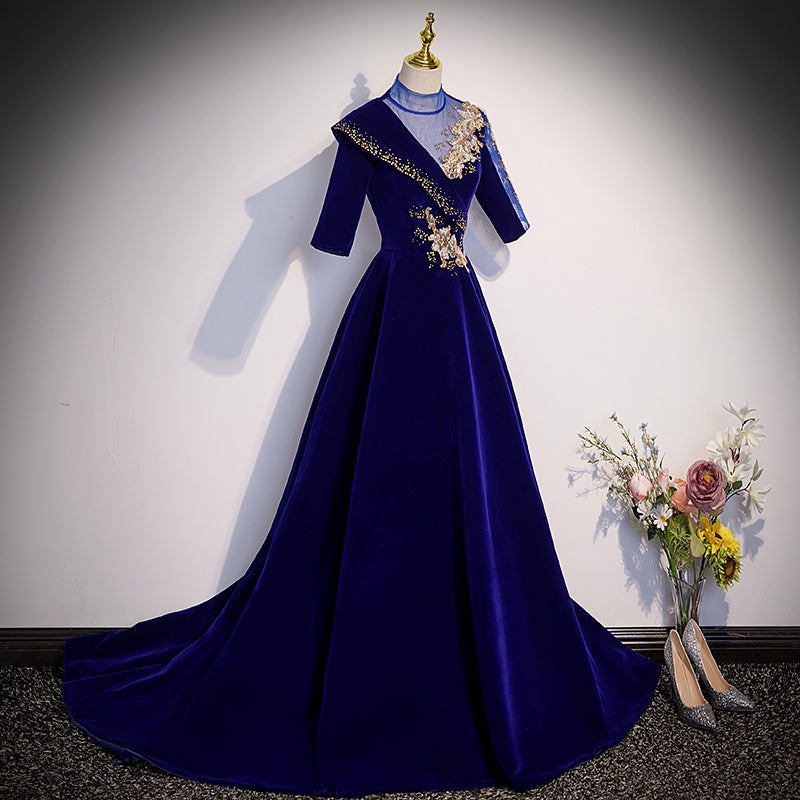 Robe de soirée annuelle élégante et tendance en velours de haute qualité