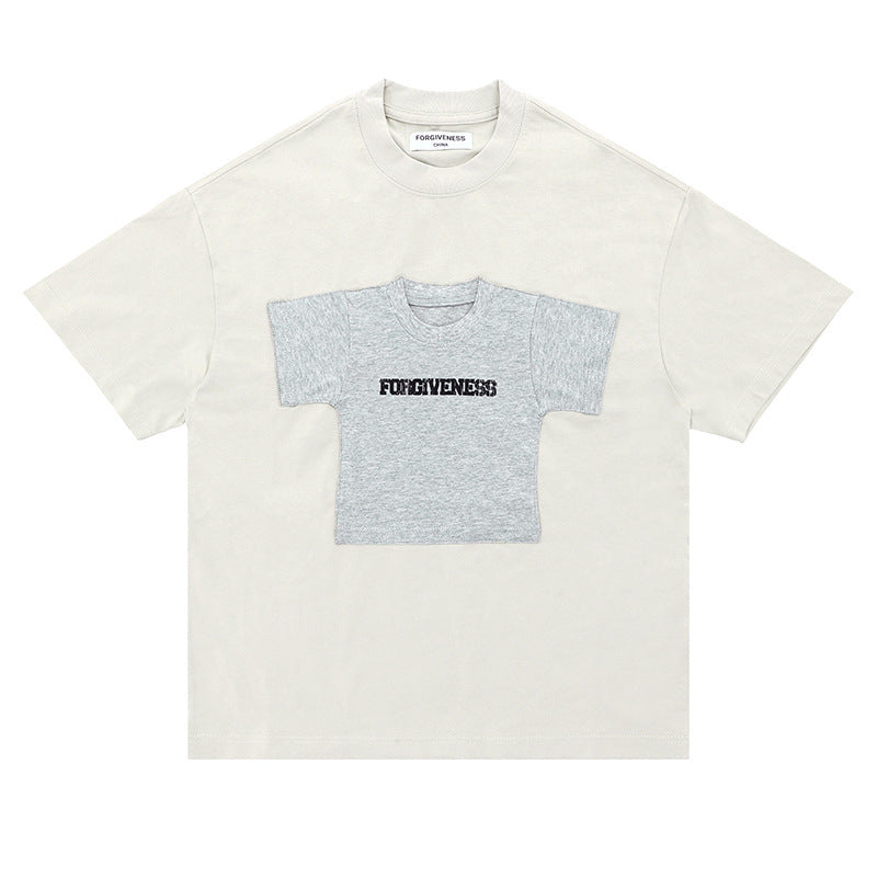 Fashion Brand Fun Pocket Decoration Gender-free Loose Short Sleeve