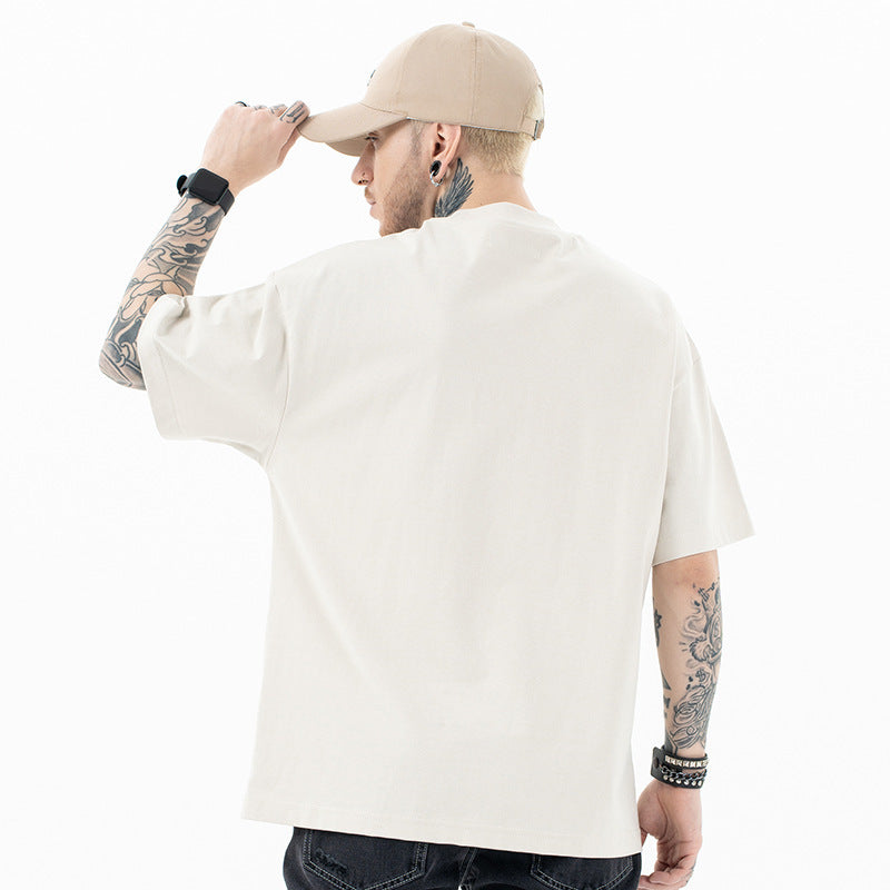 Fashion Brand Fun Pocket Decoration Gender-free Loose Short Sleeve